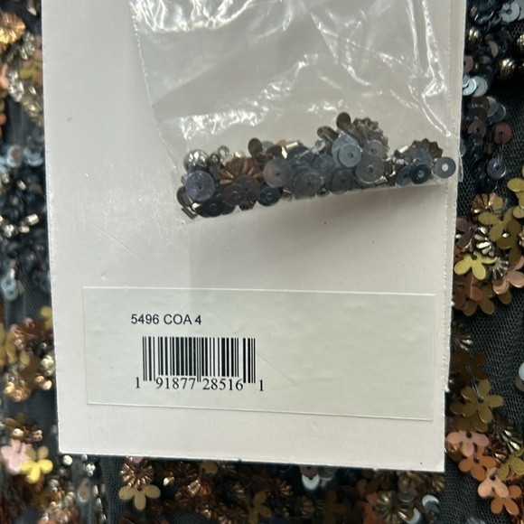 Mac Duggal 5496 NWT EMBELLISHED ILLUSION HIGH NECK LONG SLEEVE A LINE GOWN - Picture 8 of 9